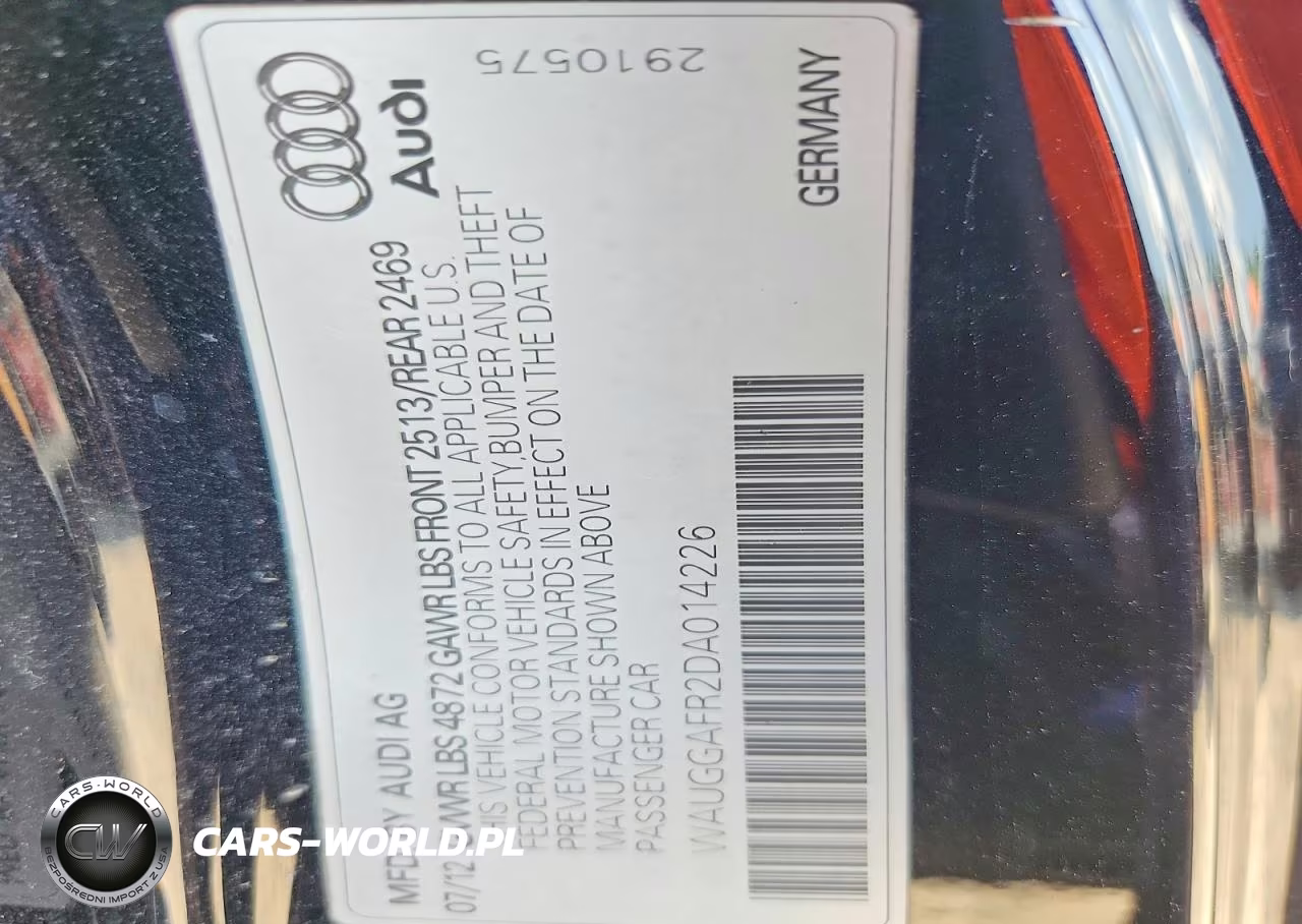 2013 Audi S5 Premium Plus VIN:WAUGGAFR2DA014226 - 13
