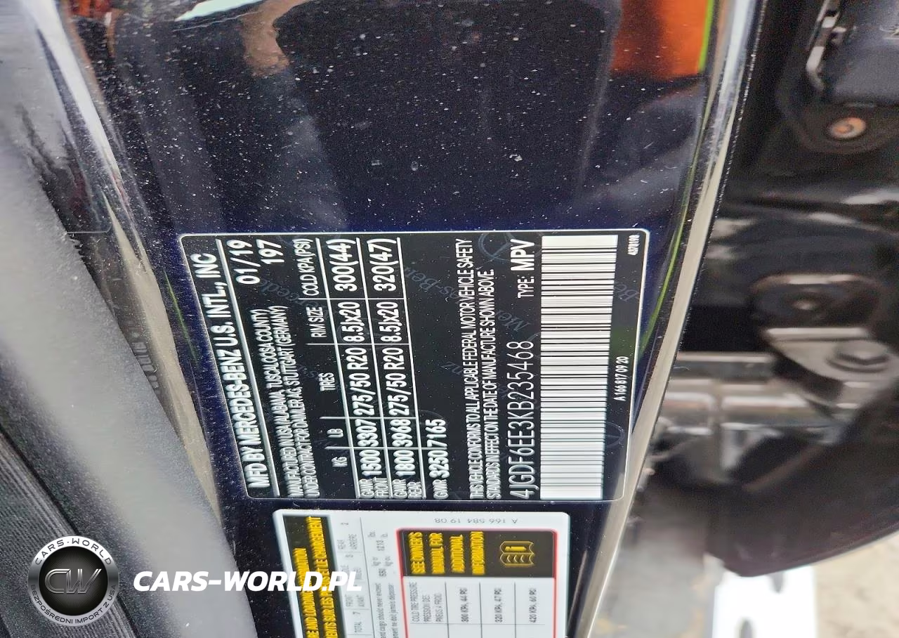 2019 Mercedes-Benz Gls 450 4Matic VIN:4JGDF6EE3KB235468 - 14