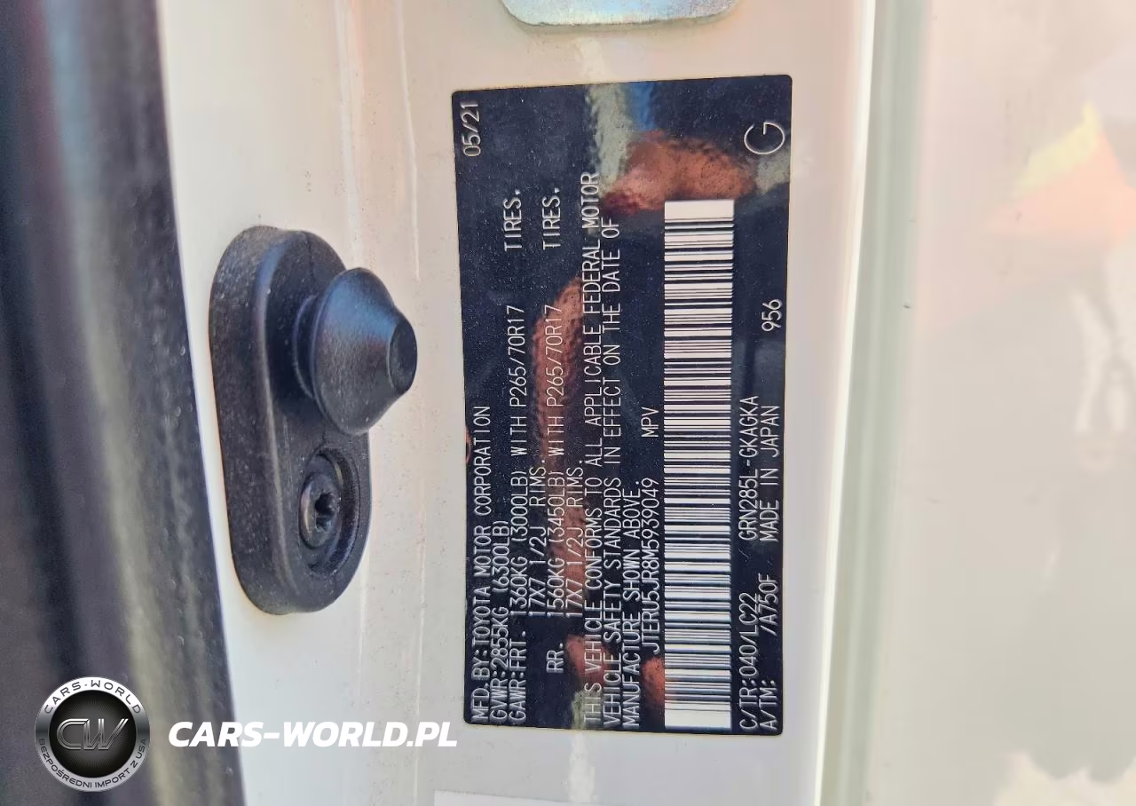 2021 Toyota 4Runner Trd Off-Road Premium VIN:JTERU5JR8M5939049 - 14