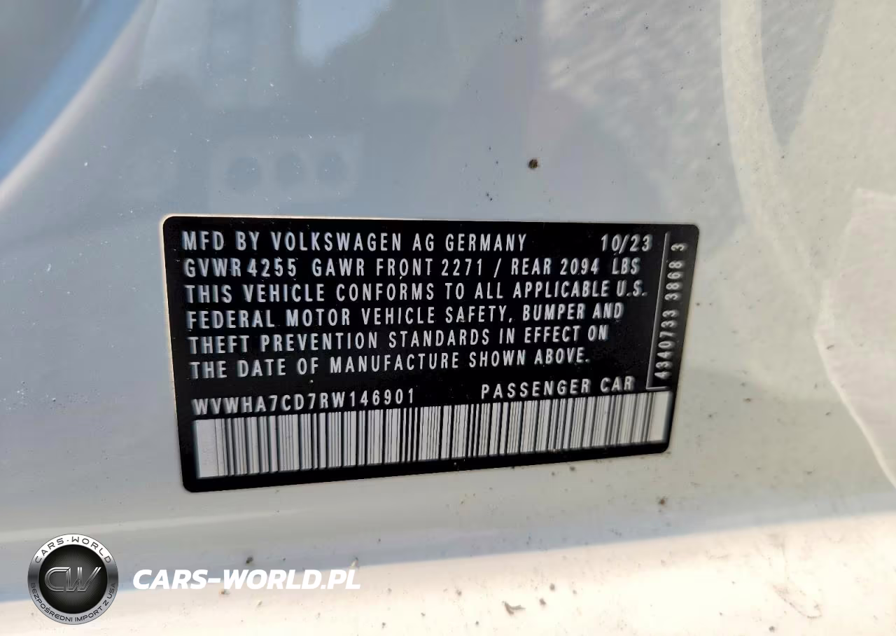 2024 Volkswagen Gti S VIN:WVWHA7CD7RW146901 - 13