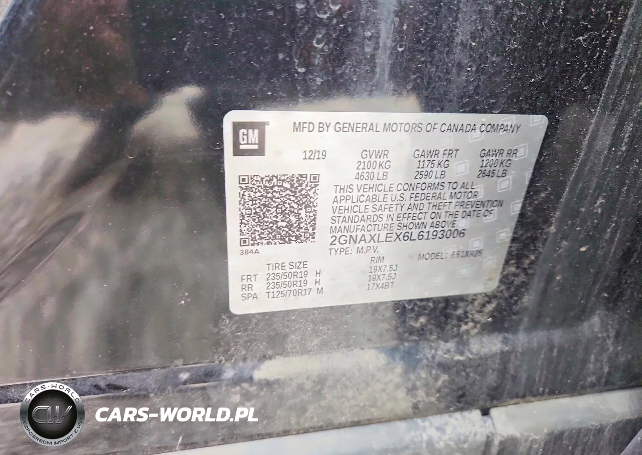 2020 Chevrolet Equinox Lt VIN:2GNAXLEX6L6193006 - 13