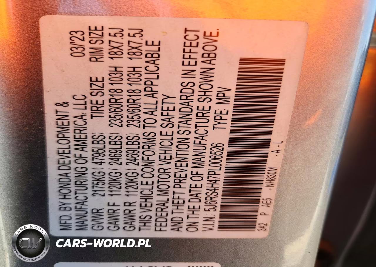 2023 Honda Cr-V Ex VIN:5J6RS4H47PL006526 - 13