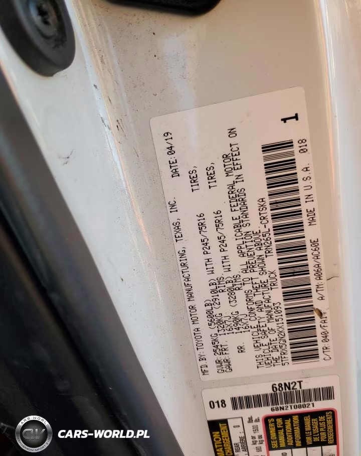 2019 Toyota Tacoma Sr VIN:5TFRX5GN2KX151093 - 13