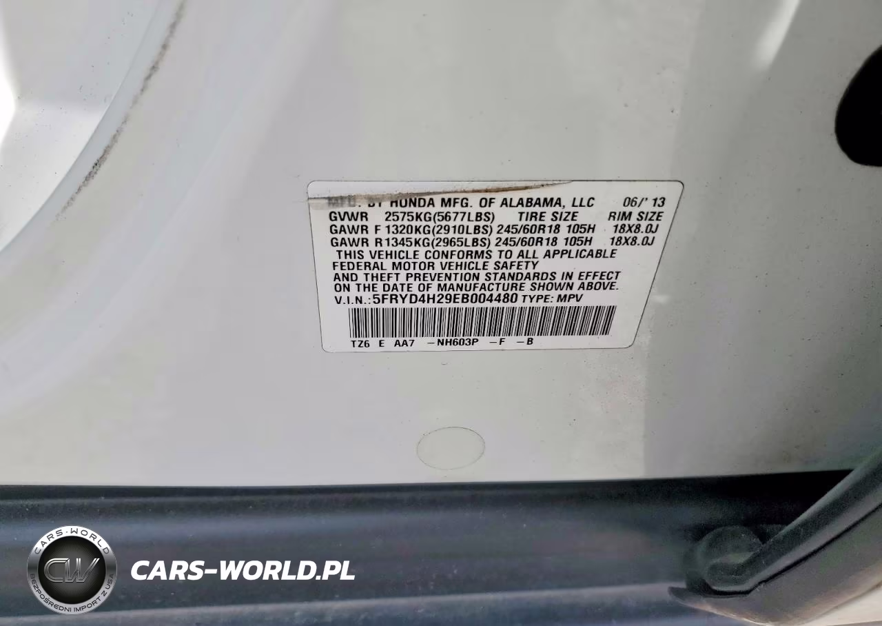 2014 Acura Mdx VIN:5FRYD4H29EB004480 - 13