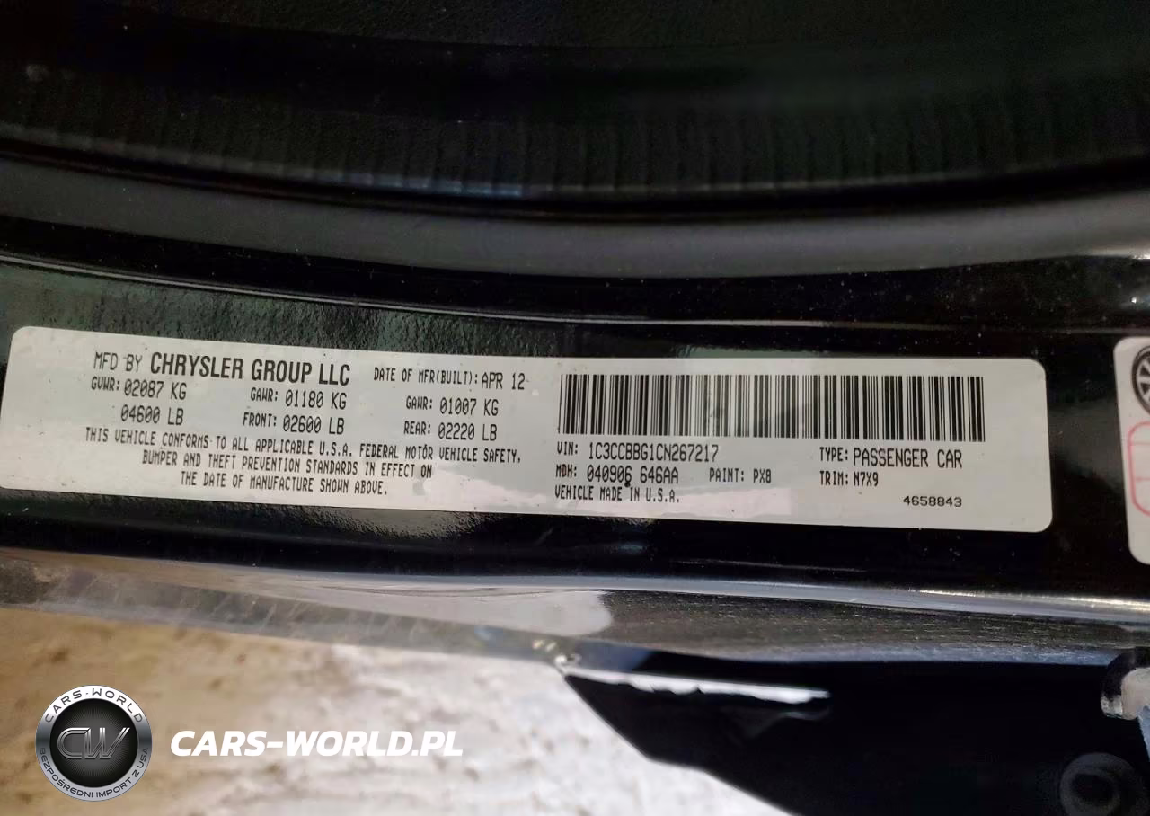 2012 Chrysler 200 Touring VIN:1C3CCBBG1CN267217 - 12