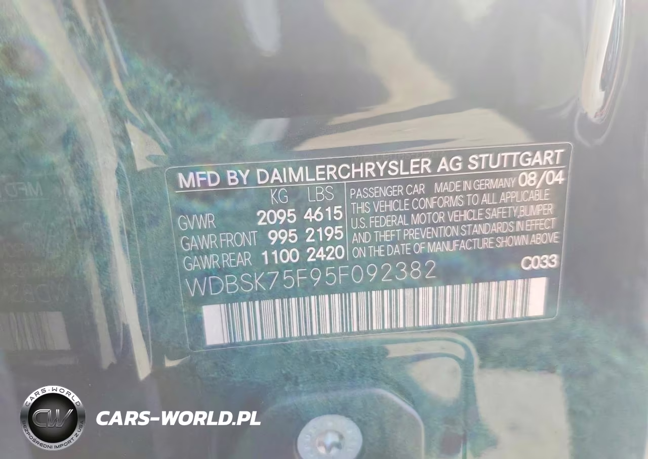 2005 Mercedes-Benz Sl 500 VIN:WDBSK75F95F092382 - 23