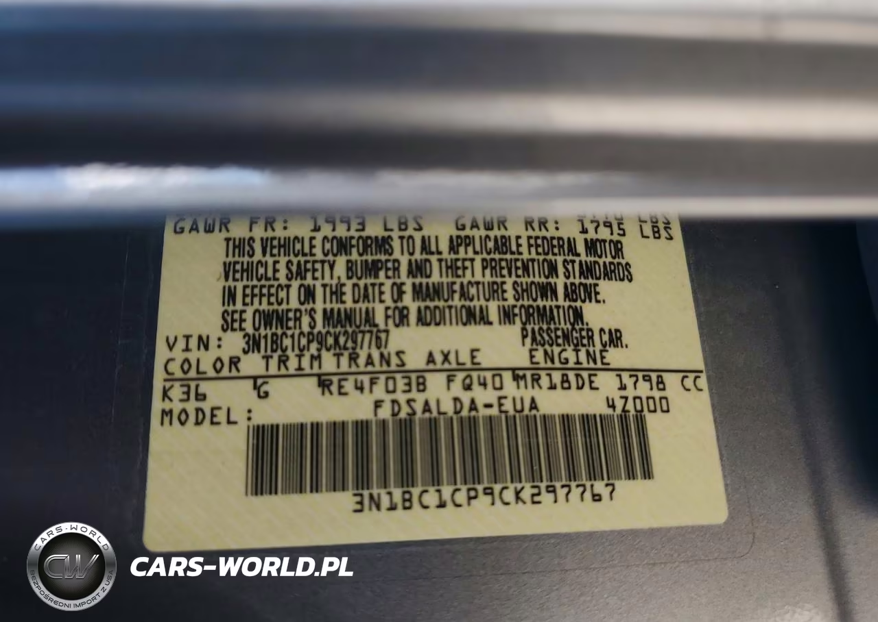 2012 Nissan Versa 1.8 S VIN:3N1BC1CP9CK297767 - 13