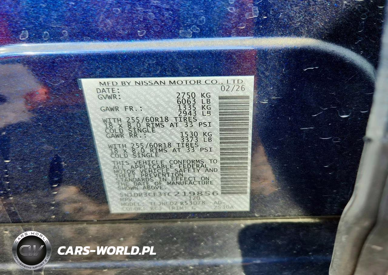 2026 Nissan Pathfinder Sl VIN:5N1DR3CE3TC219856 - 13
