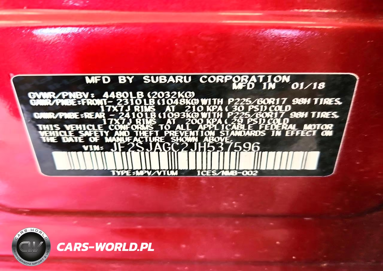 2018 Subaru Forester 2.5I Premium VIN:JF2SJAGC2JH537596 - 14