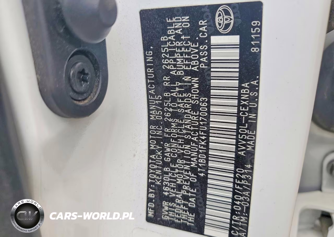2015 Toyota Camry Hybrid VIN:4T1BD1FK4FU170063 - 12