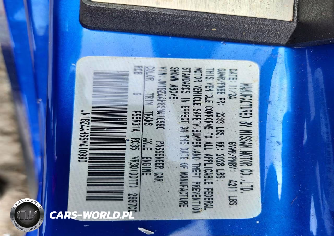 2025 Nissan Z Sport VIN:JN1BZ4AH6SM410990 - 12