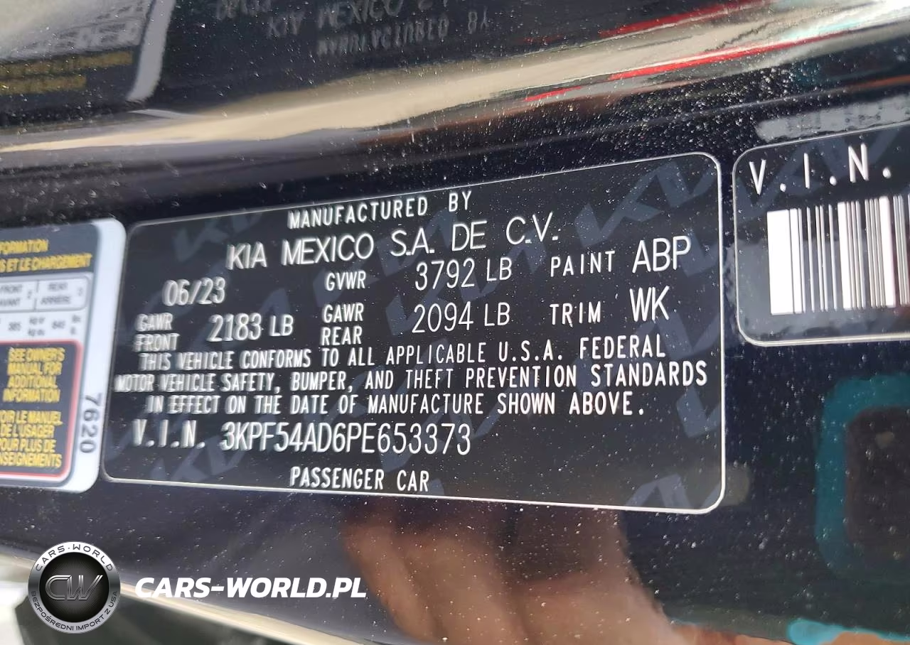 2023 Kia Forte Gt Line VIN:3KPF54AD6PE653373 - 12