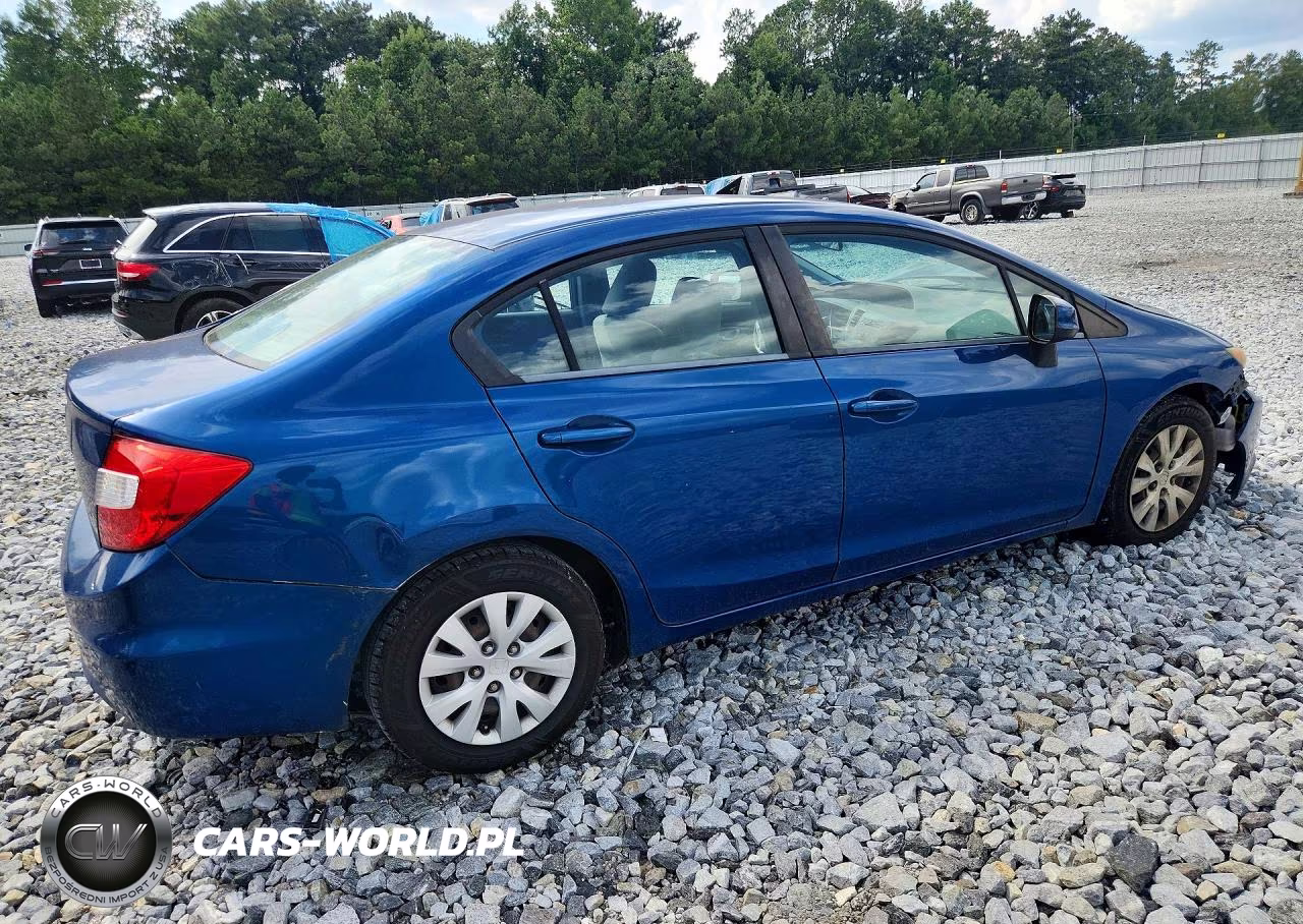 2012 Honda Civic Lx VIN:19XFB2F55CE330814 - 3