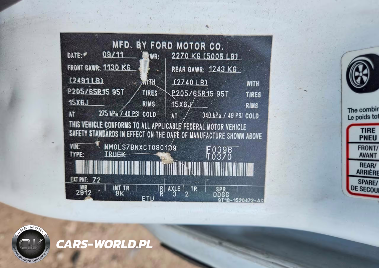 2012 Ford Transit Connect Xlt VIN:NM0LS7BNXCT080139 - 13