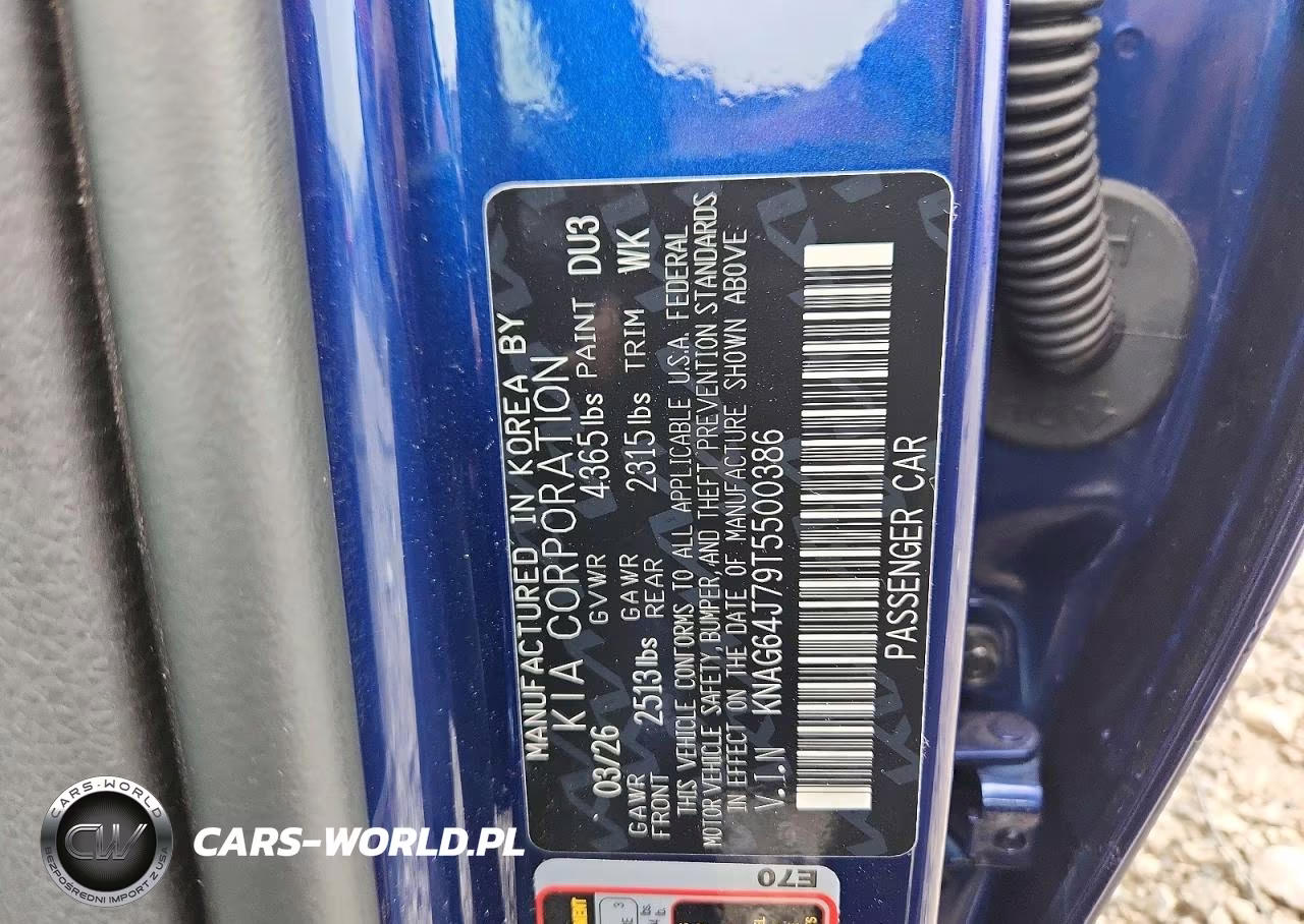 2026 Kia K5 Gt Line VIN:KNAG64J79T5500386 - 13