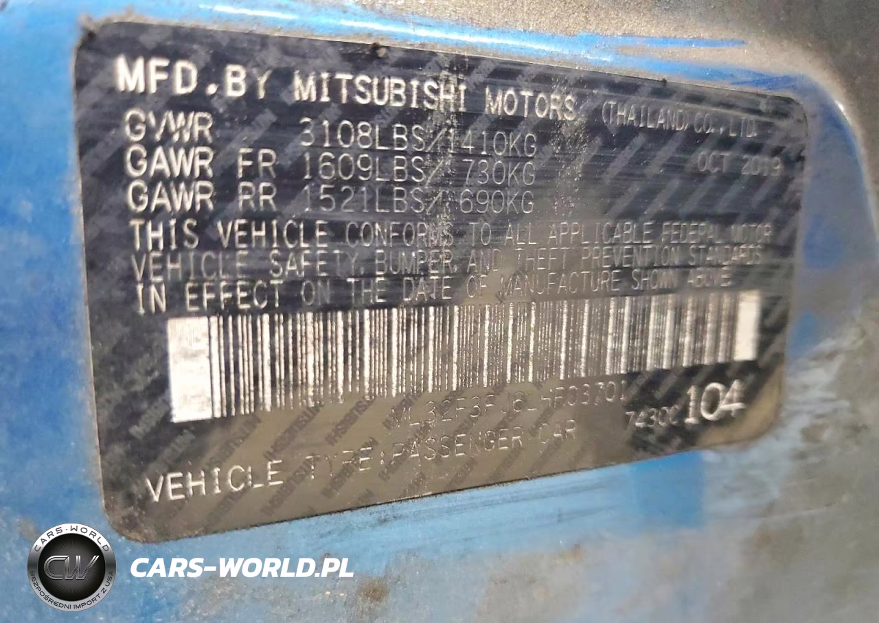 2020 Mitsubishi Mirage G4 Es VIN:ML32F3FJ6LHF03701 - 12