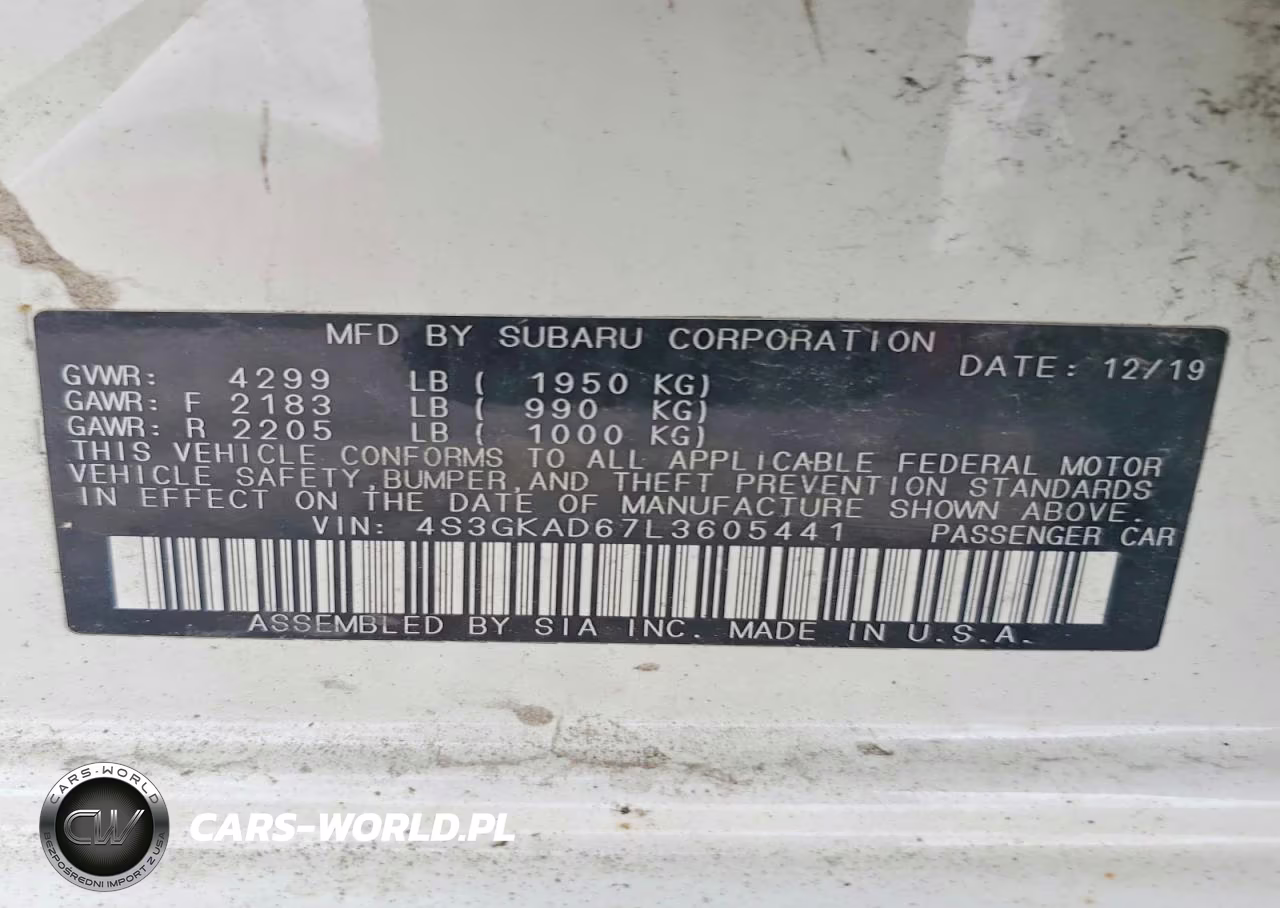 2020 Subaru Impreza Premium VIN:4S3GKAD67L3605441 - 12