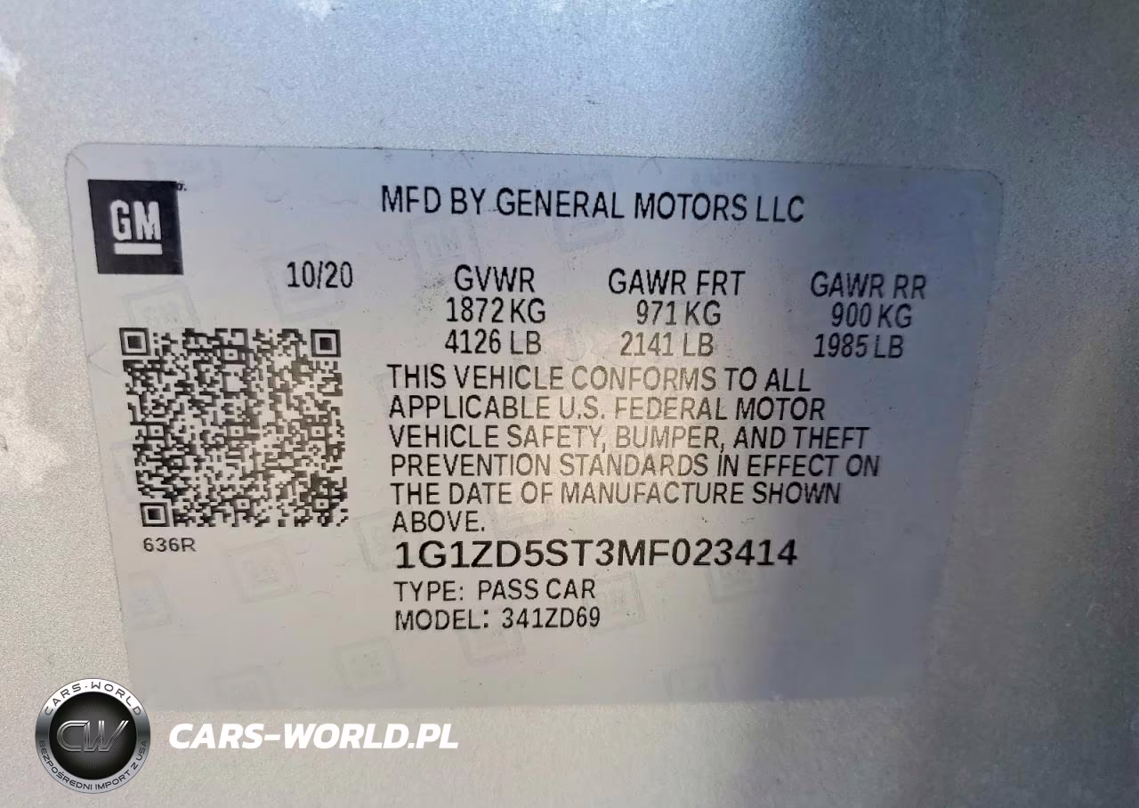 2021 Chevrolet Malibu Lt VIN:1G1ZD5ST3MF023414 - 13