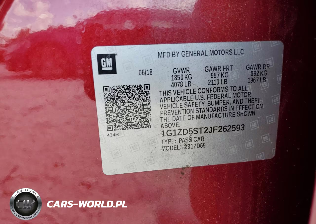 2018 Chevrolet Malibu Lt VIN:1G1ZD5ST2JF262593 - 13
