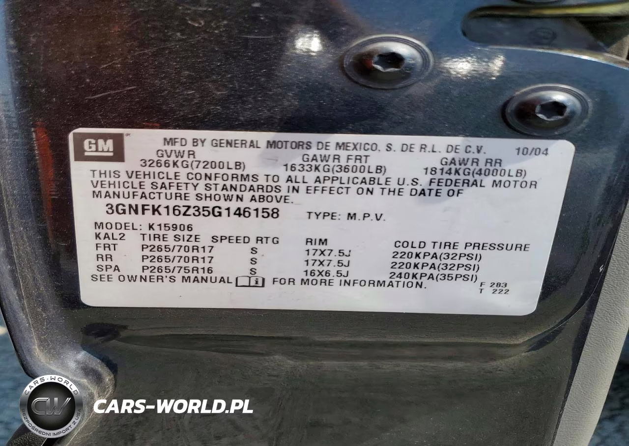 2005 Chevrolet Suburban K1500 VIN:3GNFK16Z35G146158 - 13