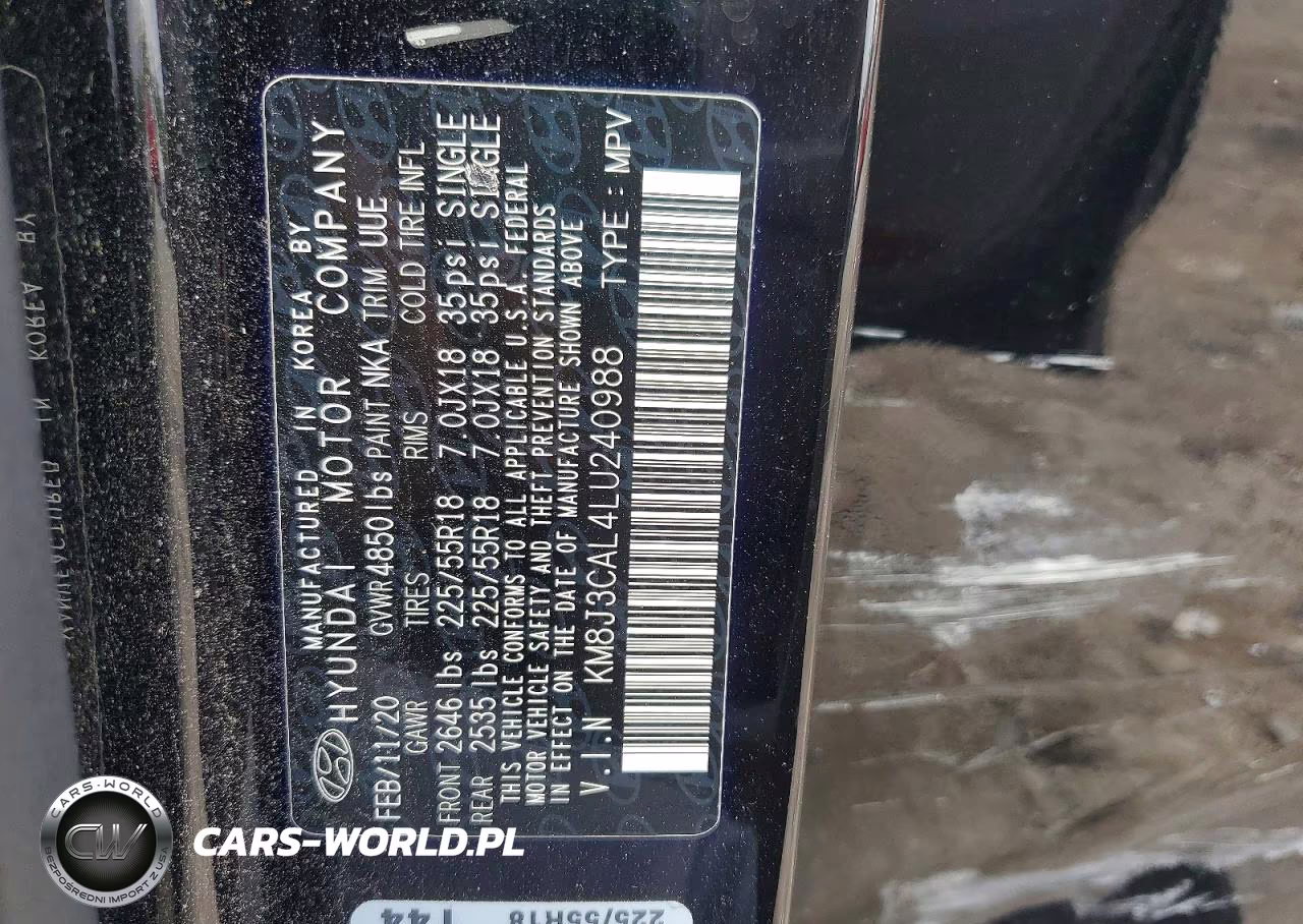2020 Hyundai Tucson Limited VIN:KM8J3CAL4LU240988 - 13