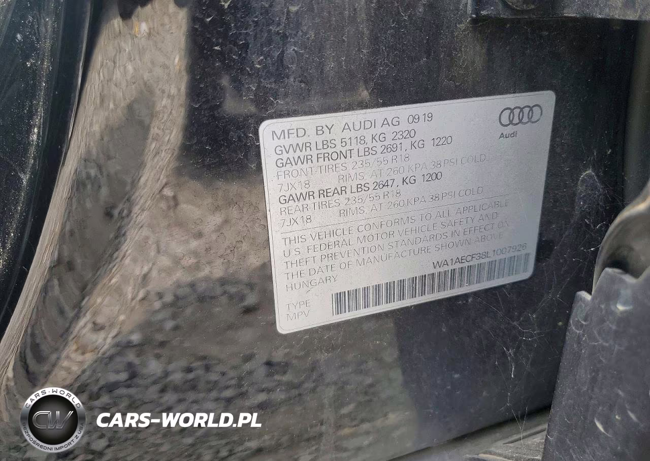 2020 Audi Q3 Premium VIN:WA1AECF38L1007926 - 13