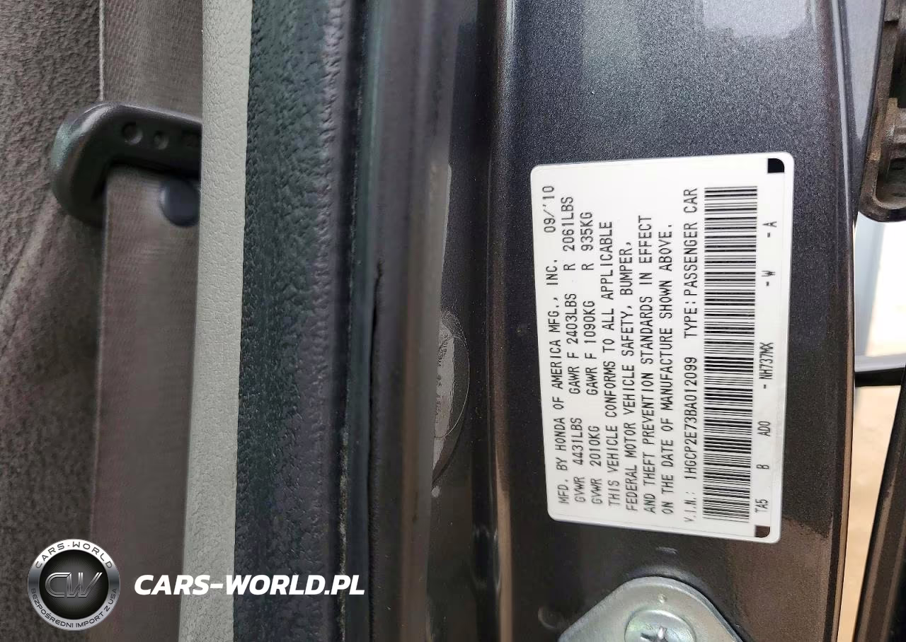 2011 Honda Accord Ex VIN:1HGCP2E73BA012099 - 13
