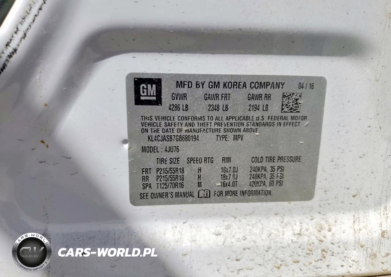 2016 Buick Encore VIN:KL4CJASB7GB680194 - 12
