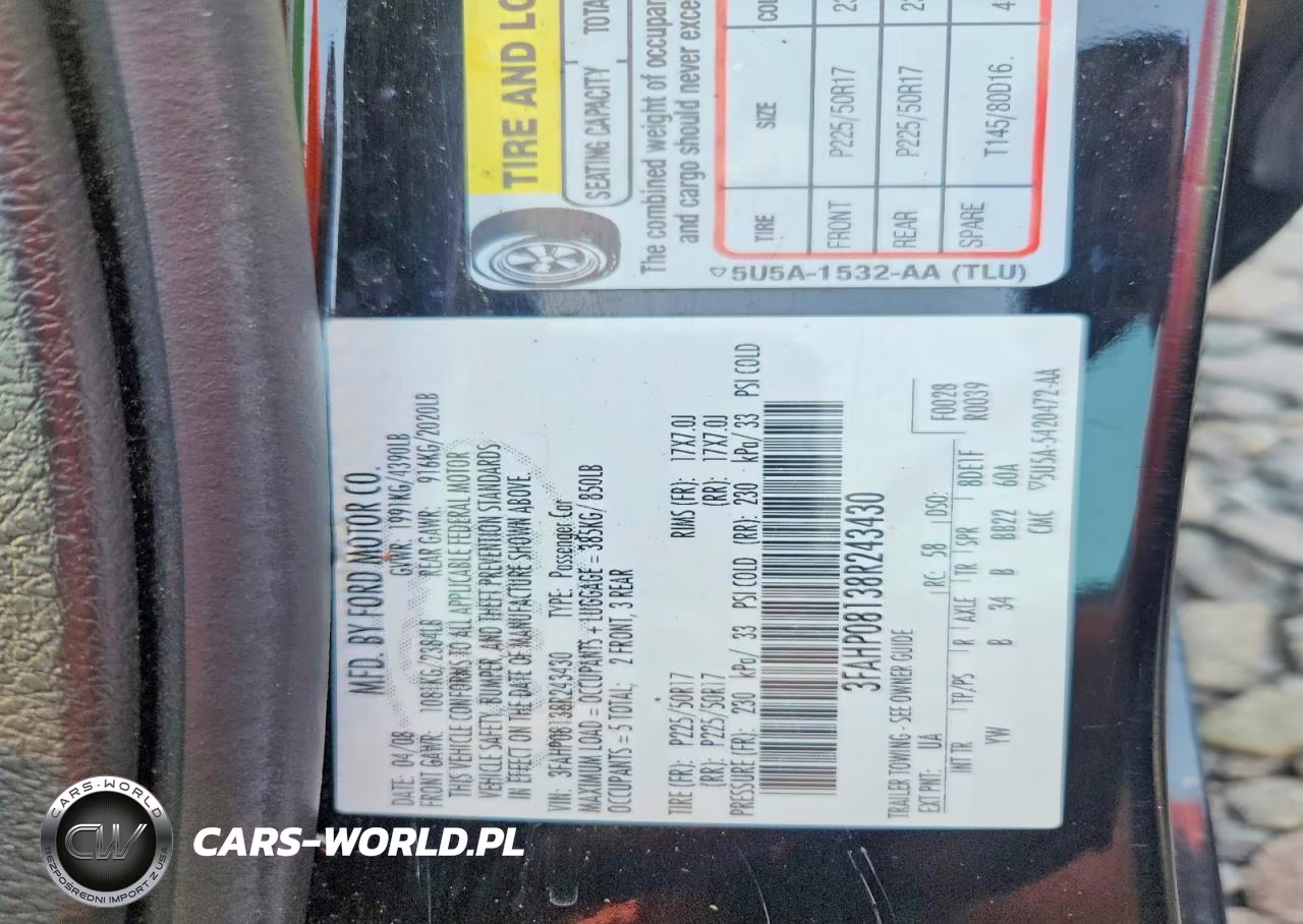 2008 Ford Fusion Sel VIN:3FAHP08138R243430 - 12