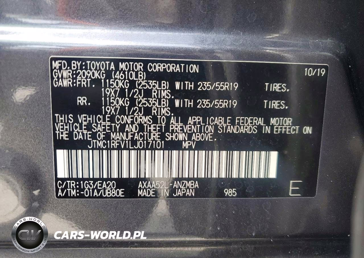 2020 Toyota Rav4 Xle Premium VIN:JTMC1RFV1LJ017101 - 13