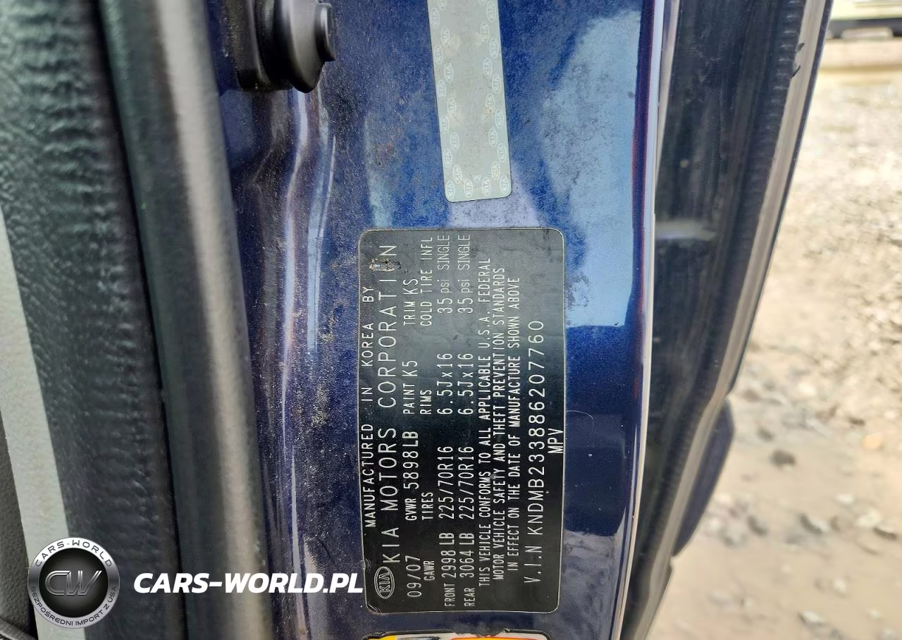 2008 Kia Sedona Lx VIN:KNDMB233886207760 - 13