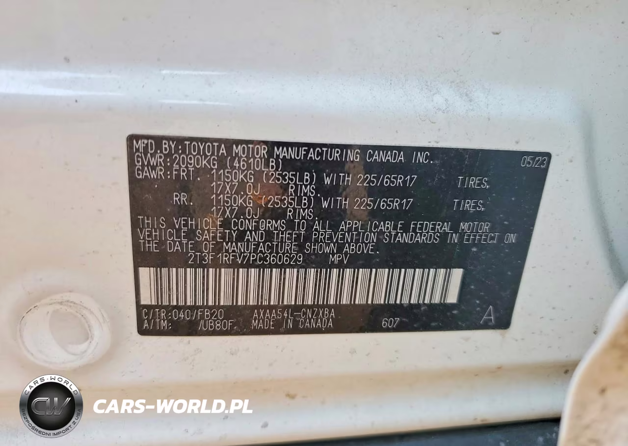 2023 Toyota Rav4 Le VIN:2T3F1RFV7PC360629 - 13