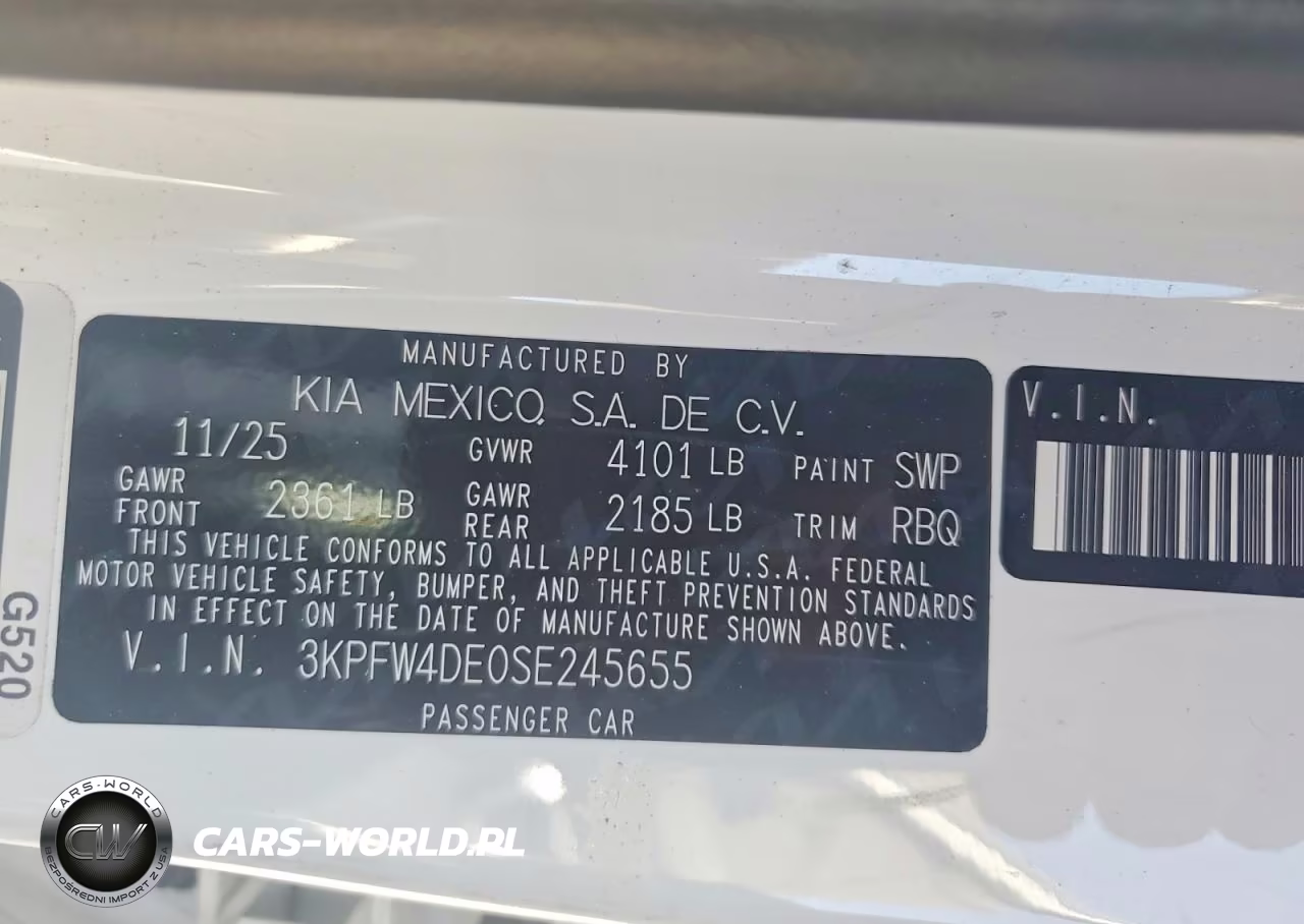 2025 Kia K4 Gt Line VIN:3KPFW4DE0SE245655 - 12