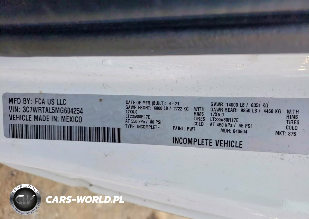 2021 Ram 3500 VIN:3C7WRTAL5MG604254 - 13