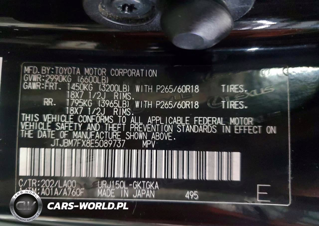 2014 Lexus Gx 460 VIN:JTJBM7FX8E5089737 - 13