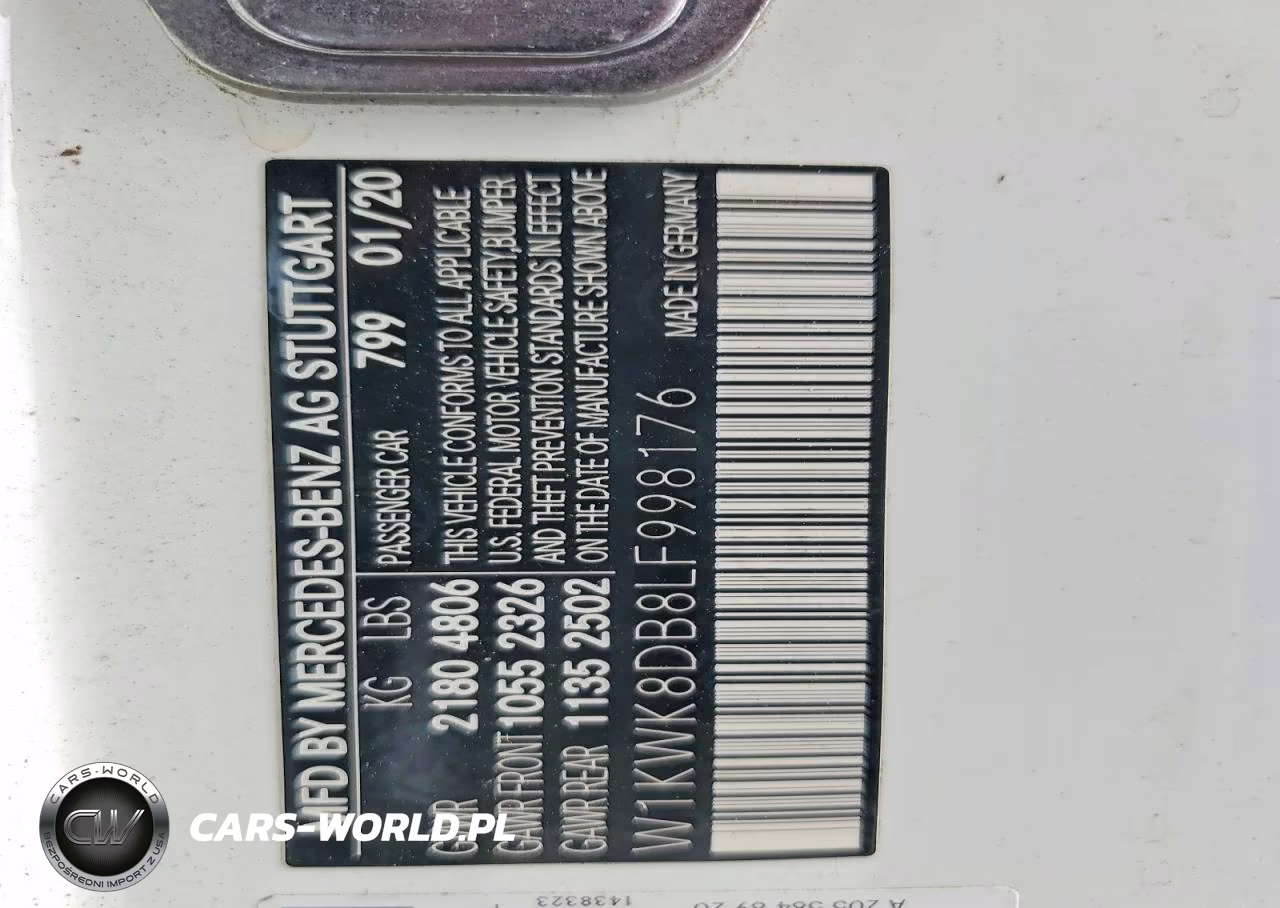 2020 Mercedes-Benz C 300 VIN:W1KWK8DB8LF998176 - 12