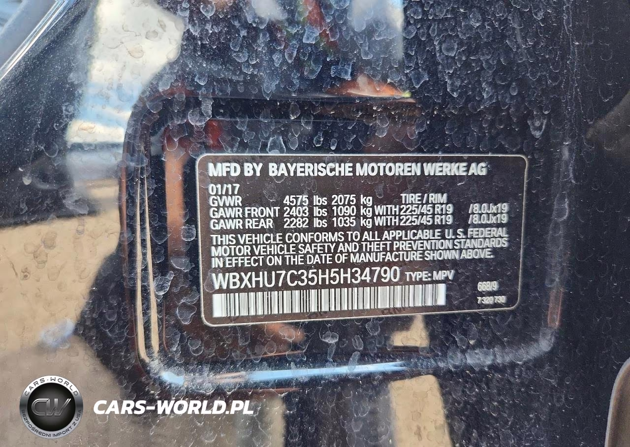 2017 BMW X1 Sdrive28I VIN:WBXHU7C35H5H34790 - 14