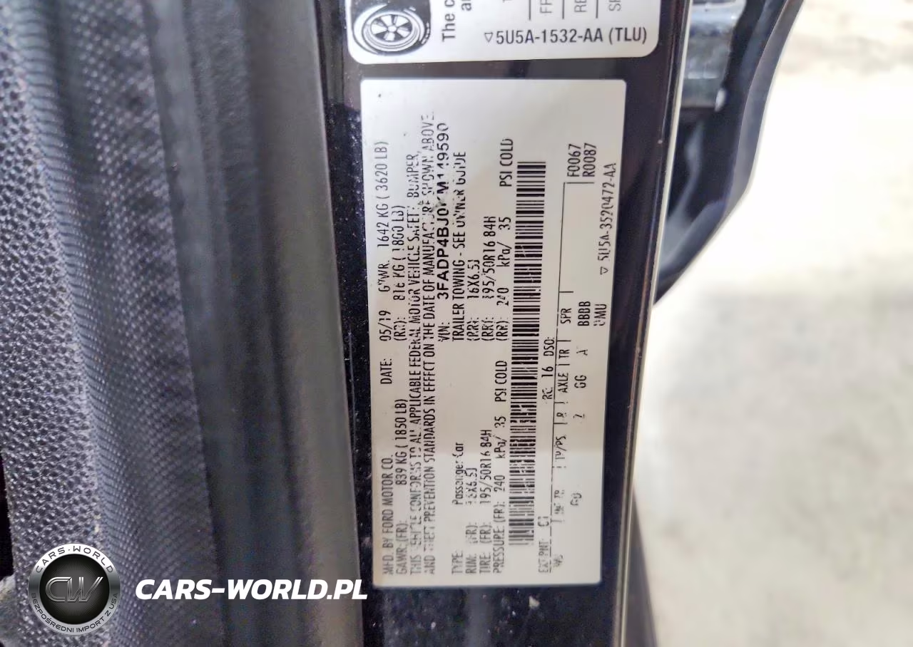 2019 Ford Fiesta Se VIN:3FADP4BJ0KM149590 - 12