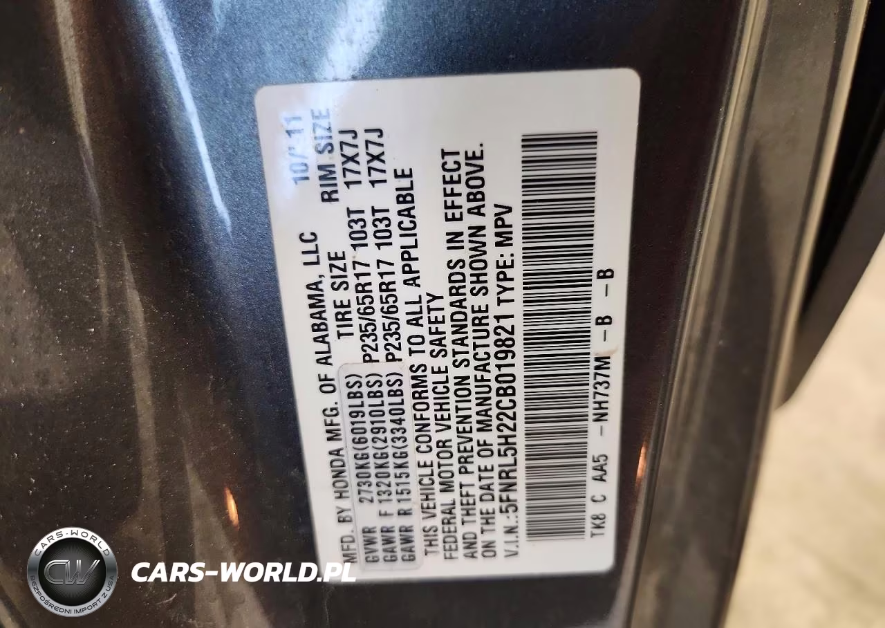 2012 Honda Odyssey Lx VIN:5FNRL5H22CB019821 - 13
