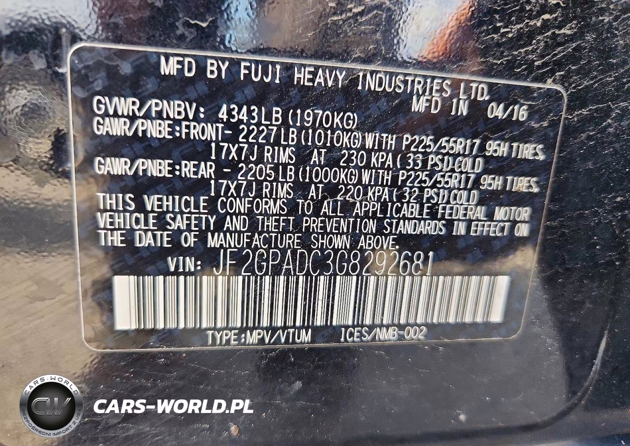 2016 Subaru Crosstrek Premium VIN:JF2GPADC3G8292681 - 14