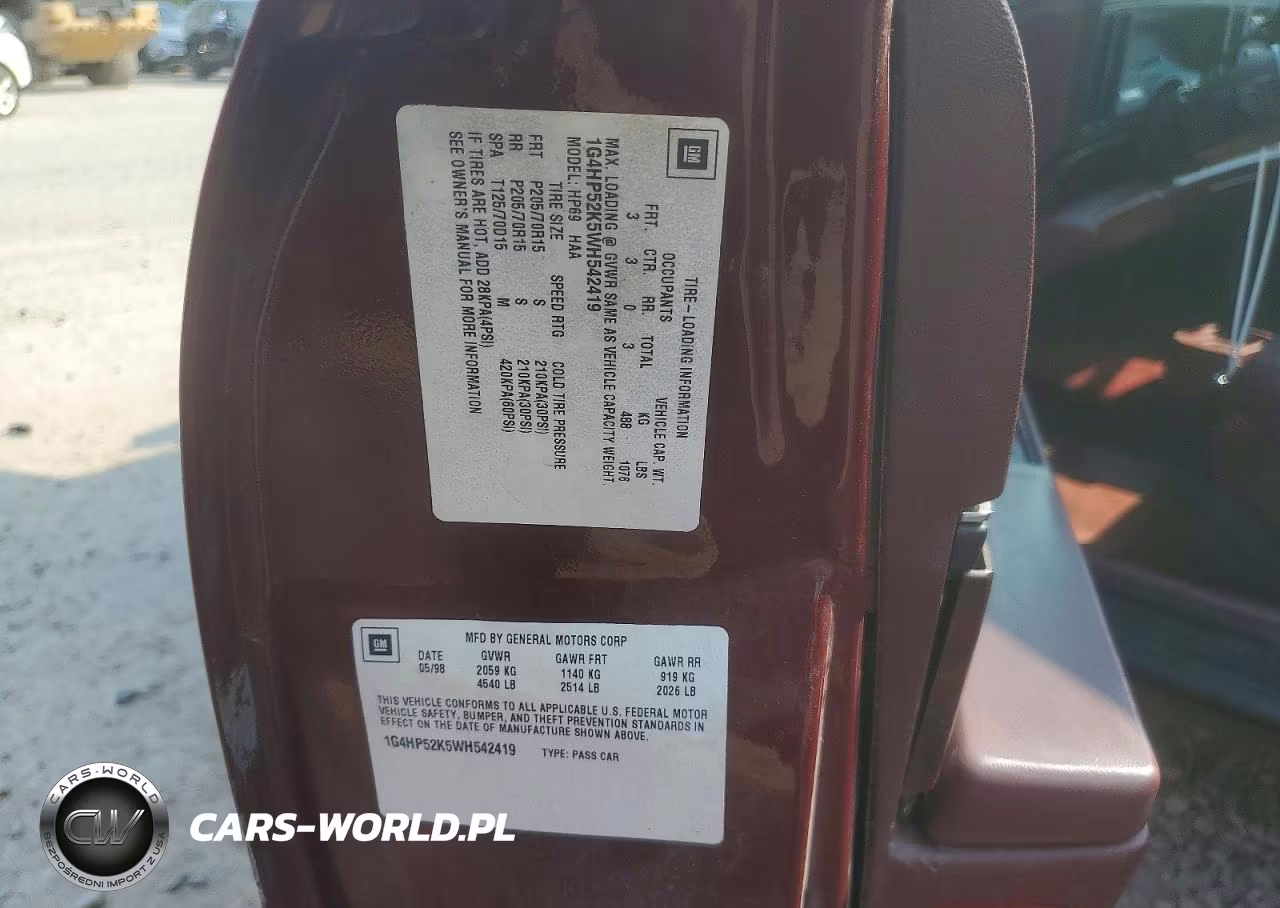 1998 Buick Lesabre Custom VIN:1G4HP52K5WH542419 - 13