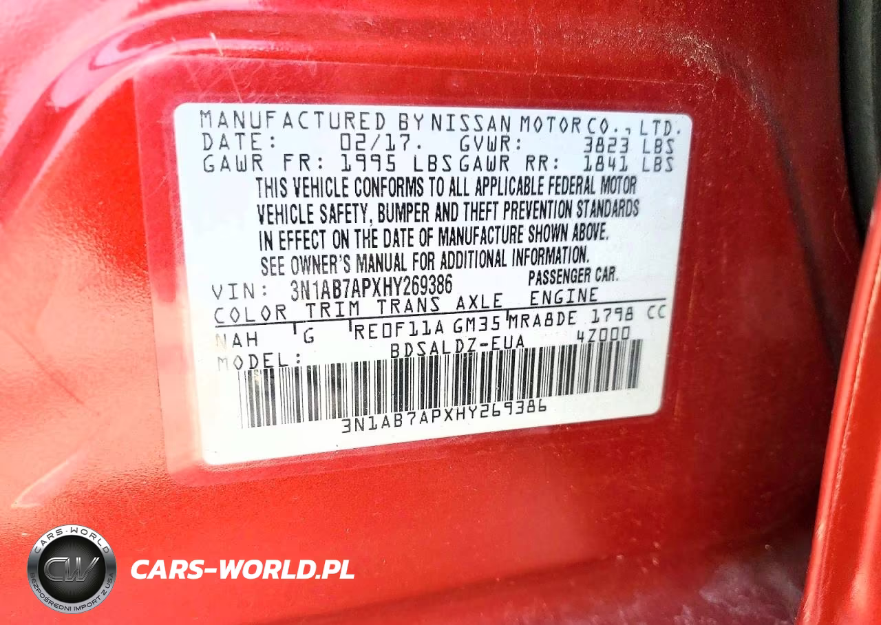 2017 Nissan Sentra Sv VIN:3N1AB7APXHY269386 - 13