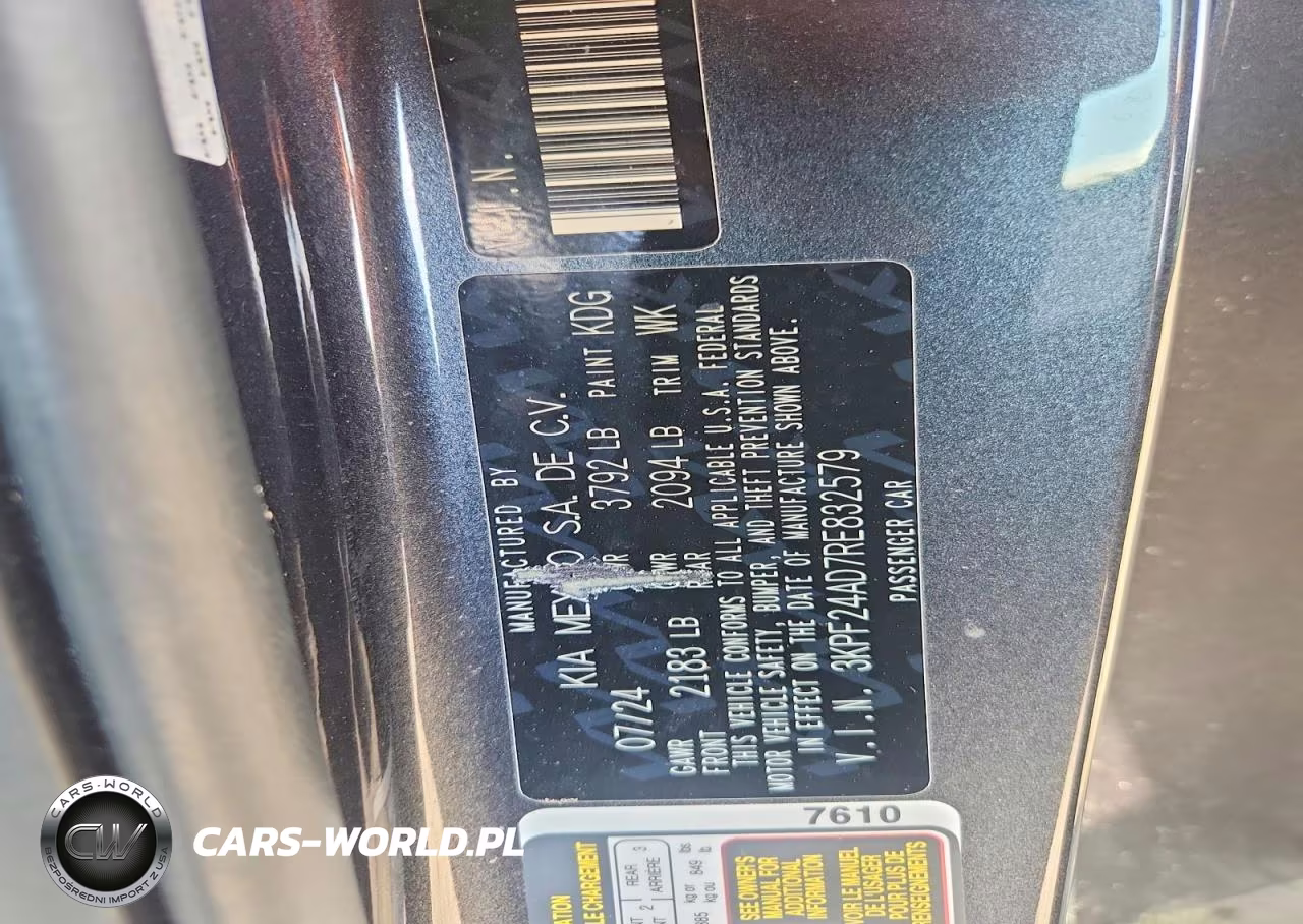 2024 Kia Forte Lxs VIN:3KPF24AD7RE832579 - 13