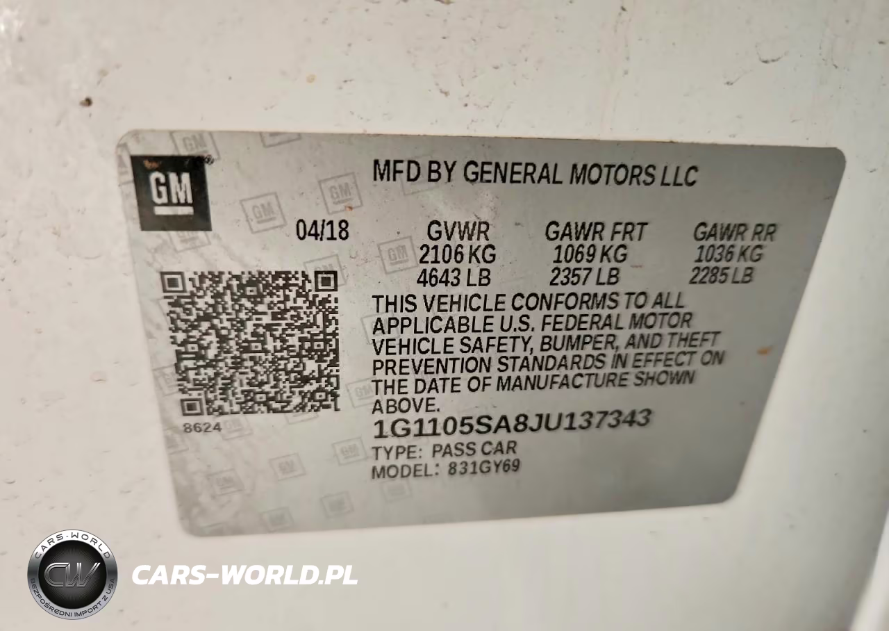 2018 Chevrolet Impala Lt VIN:1G1105SA8JU137343 - 12