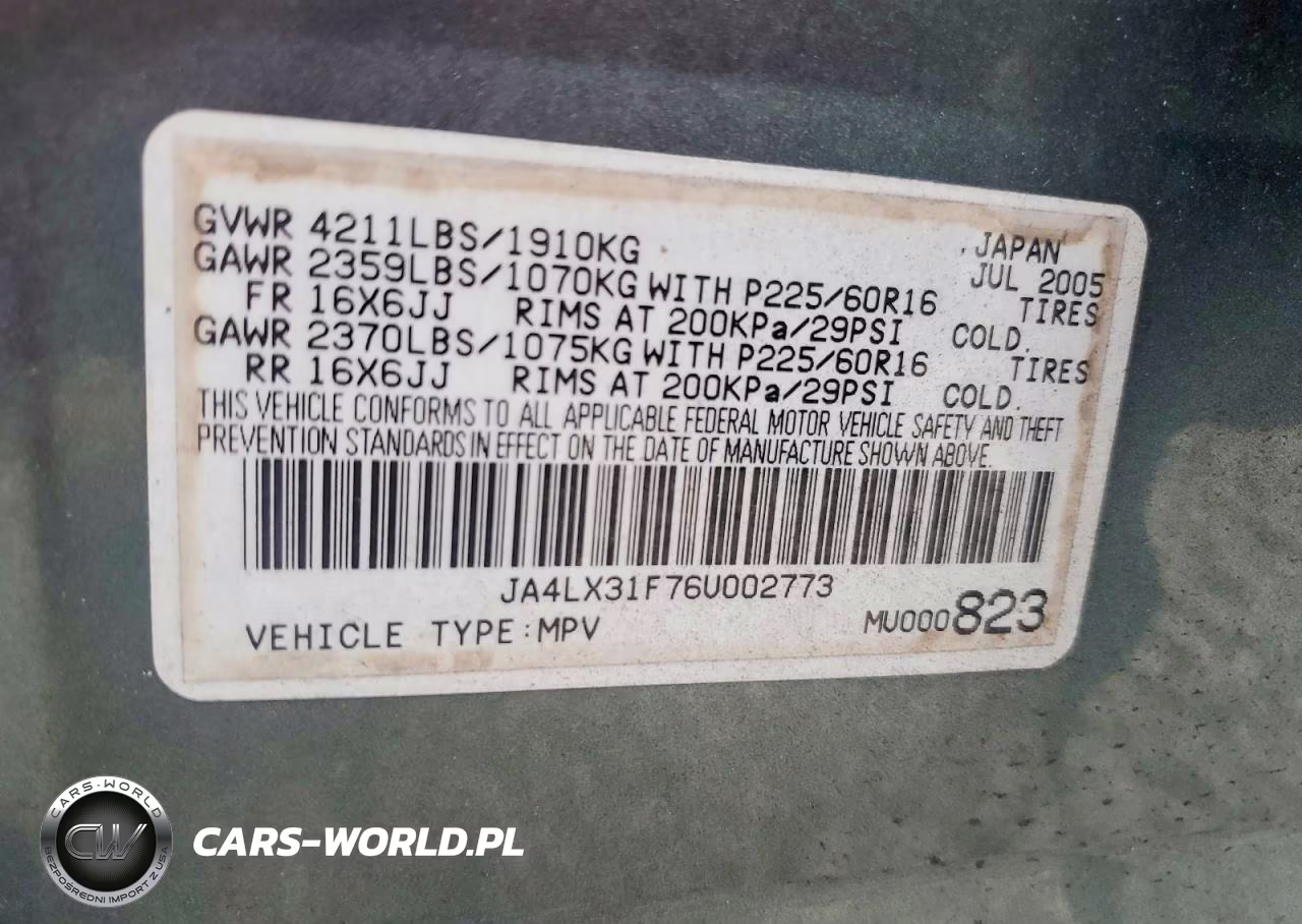 2006 Mitsubishi Outlander Ls VIN:JA4LX31F76U002773 - 12