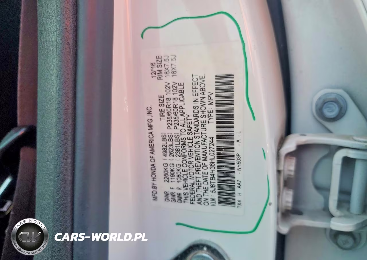 2017 Acura Rdx VIN:5J8TB4H36HL027244 - 13