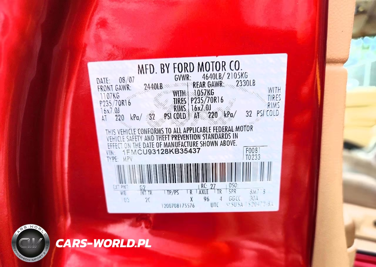2008 Ford Escape Xlt VIN:1FMCU93128KB35437 - 13