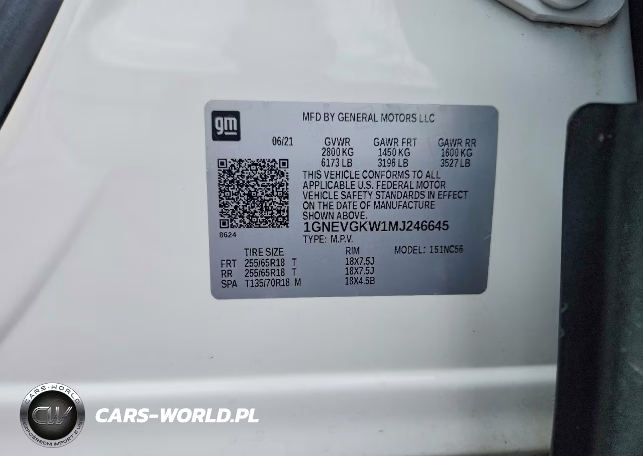 2021 Chevrolet Traverse Lt VIN:1GNEVGKW1MJ246645 - 14