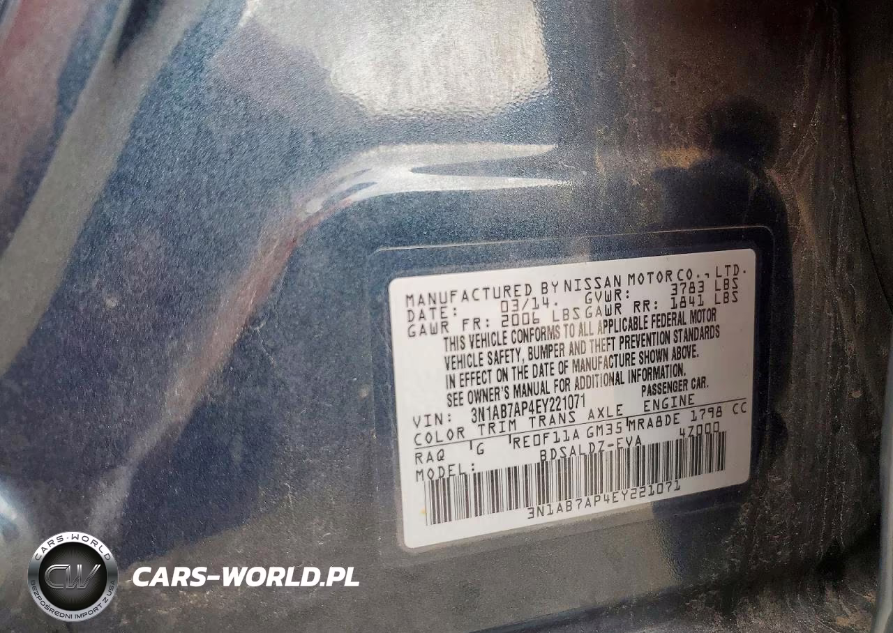 2014 Nissan Sentra Sv VIN:3N1AB7AP4EY221071 - 12