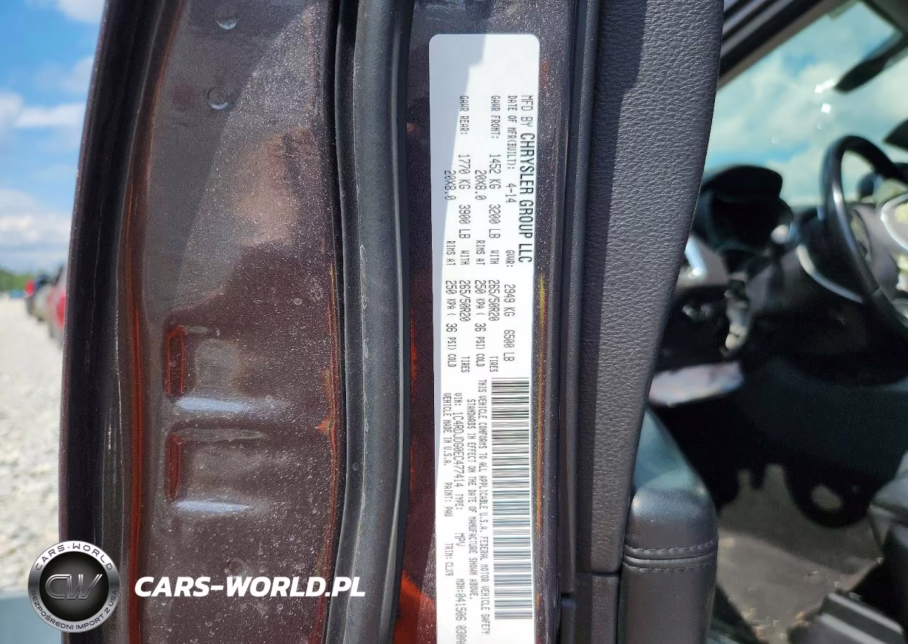 2014 Dodge Durango Limited VIN:1C4RDJDG0EC477414 - 14
